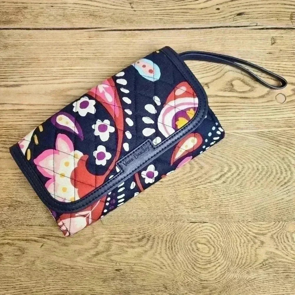 Vera Bradley Painted Paisley Wallet with Wristlet